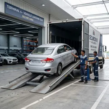 Agarwal Packers and Movers Hydraulic Car Loading