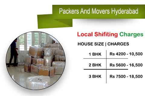 packers movers Pune charges local shifting